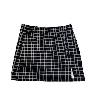 Plaid mini skirt
